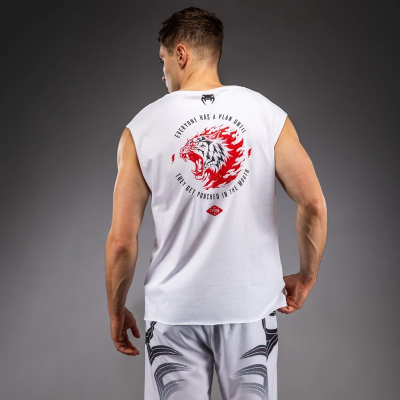 Pánske tričko Venum x Mike Tyson Tiger Sleeveless optical white 3