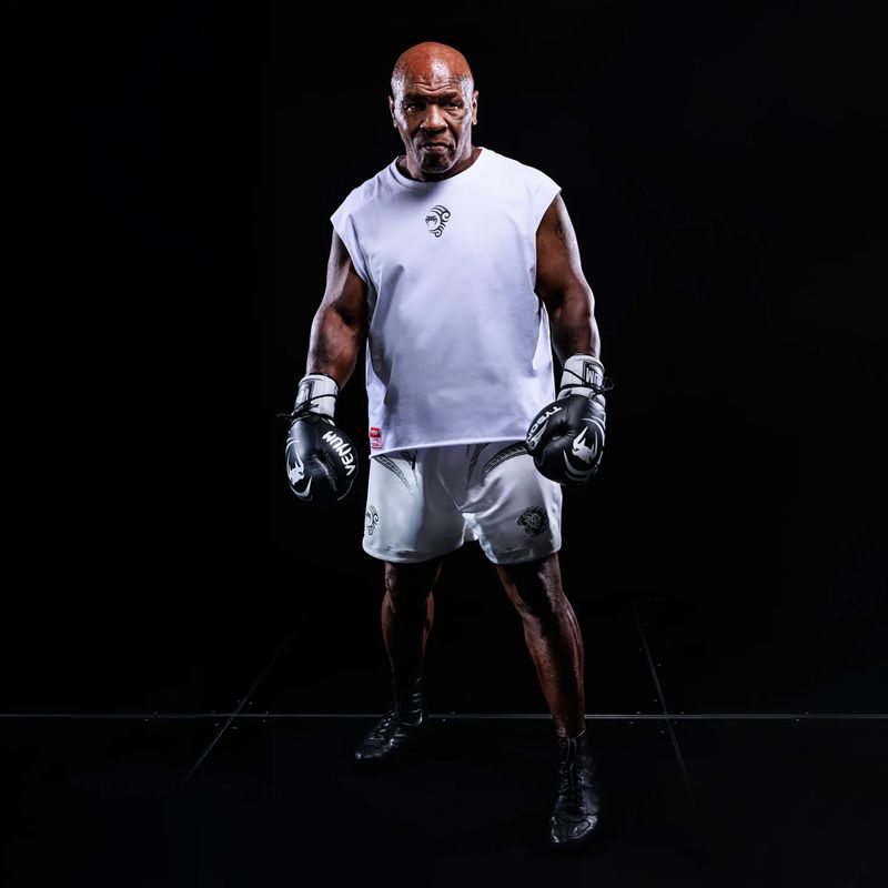 Pánske tričko Venum x Mike Tyson Tiger Sleeveless optical white 7