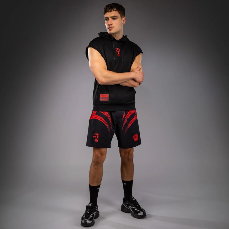Pánska mikina Venum x Mike Tyson Tiger Sleeveless Hoodie deep black/intense red 2