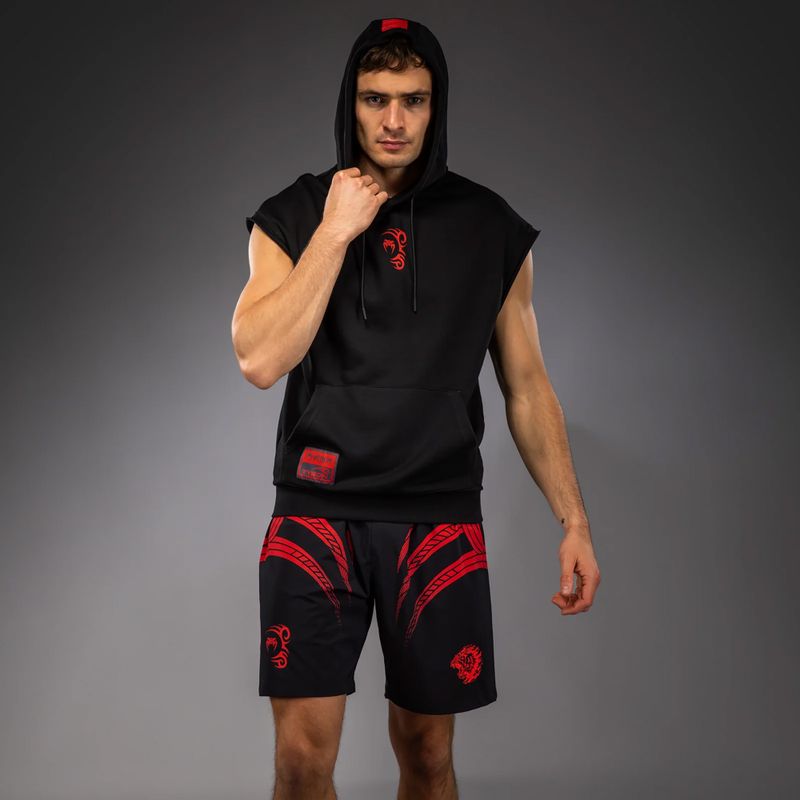 Pánska mikina Venum x Mike Tyson Tiger Sleeveless Hoodie deep black/intense red 4