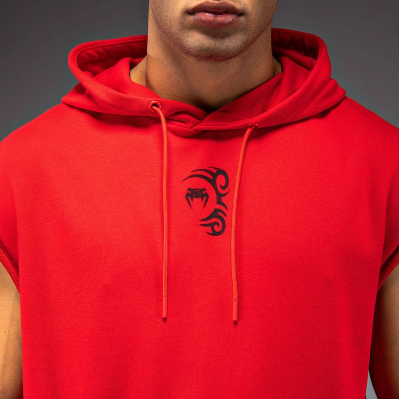 Pánska mikina Venum x Mike Tyson Tiger Sleeveless Hoodie intense red/deep black 5