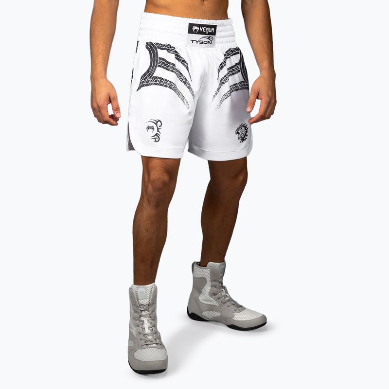 Pánske tréningové šortky Venum x Mike Tyson Tiger optical white/deep black 3