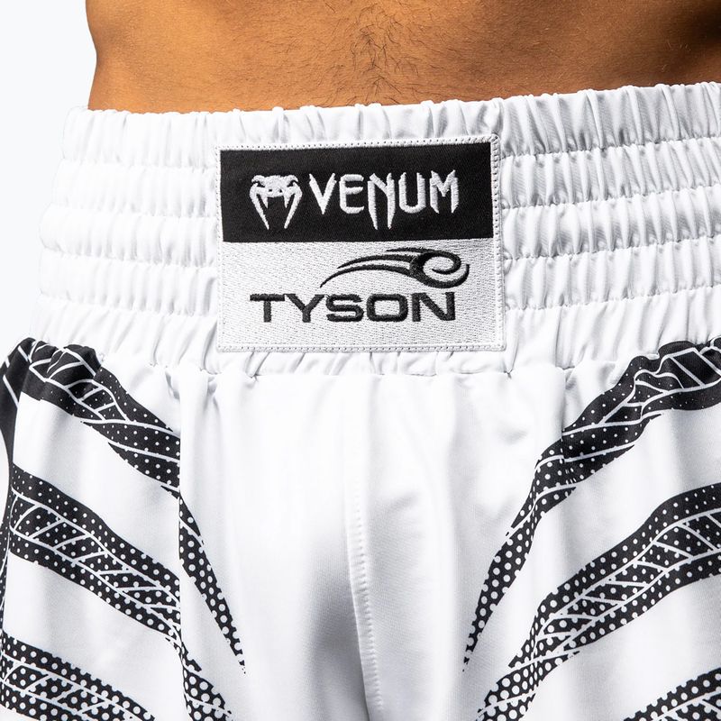 Pánske tréningové šortky Venum x Mike Tyson Tiger optical white/deep black 5