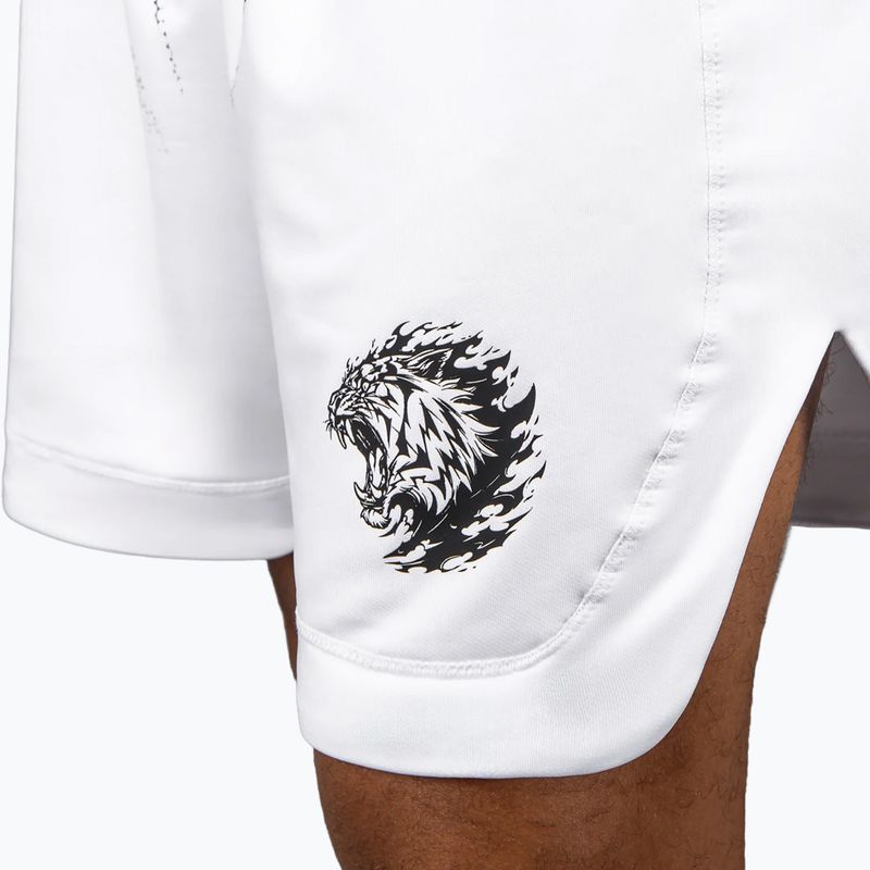 Pánske tréningové šortky Venum x Mike Tyson Tiger optical white/deep black 8