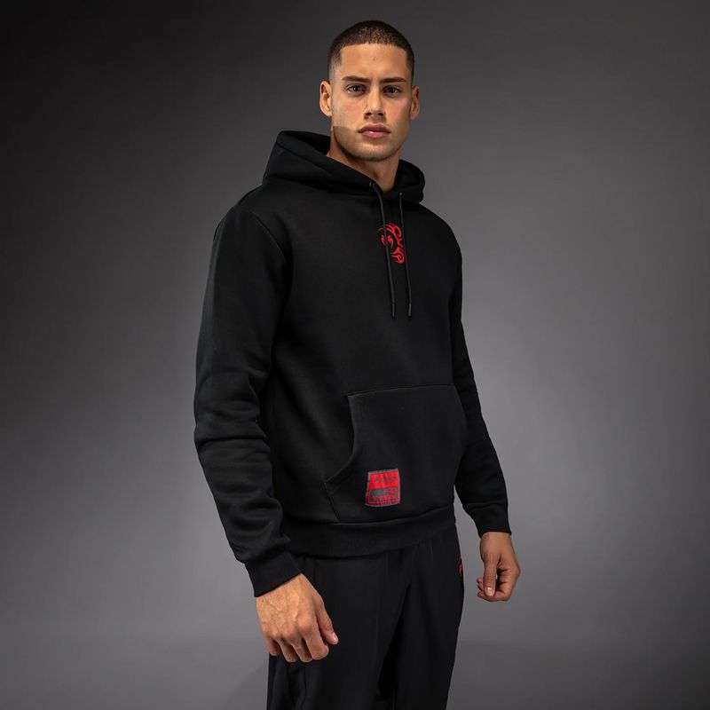 Pánska mikina Venum x Mike Tyson Tiger Hoodie deep black/intense red 3