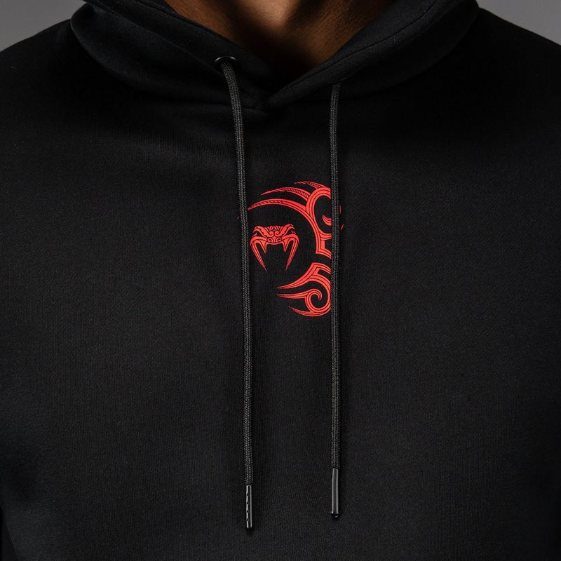 Pánska mikina Venum x Mike Tyson Tiger Hoodie deep black/intense red 5