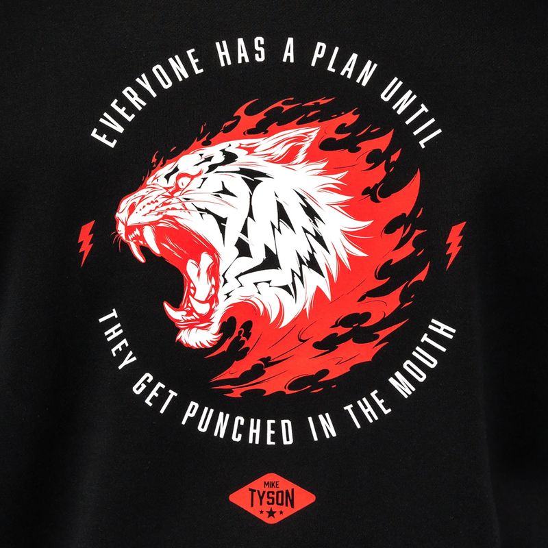 Pánska mikina Venum x Mike Tyson Tiger Hoodie deep black/intense red 7