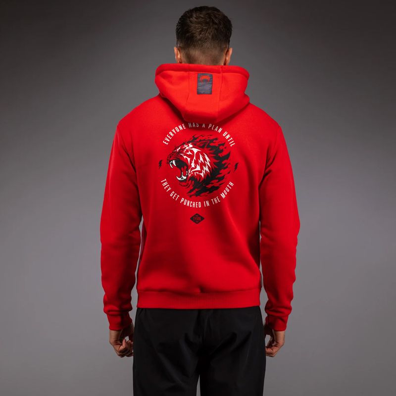 Pánska mikina Venum x Mike Tyson Tiger Hoodie intense red/deep black 3