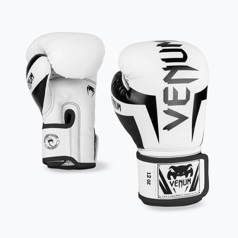 Boxerské rukavice Venum Elite white/black 2