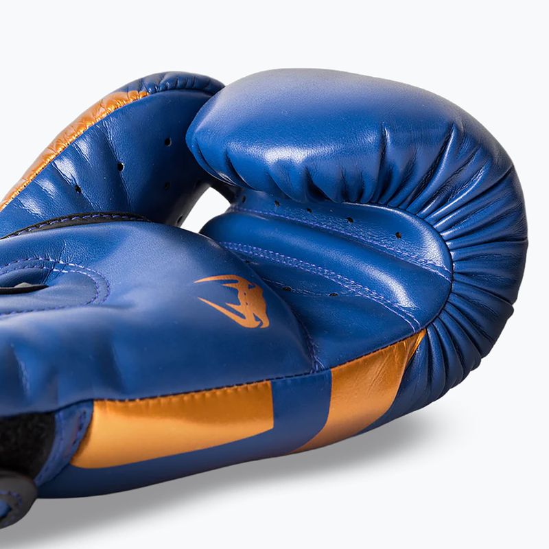 Boxerské rukavice Venum Elite blue/black/copper 4