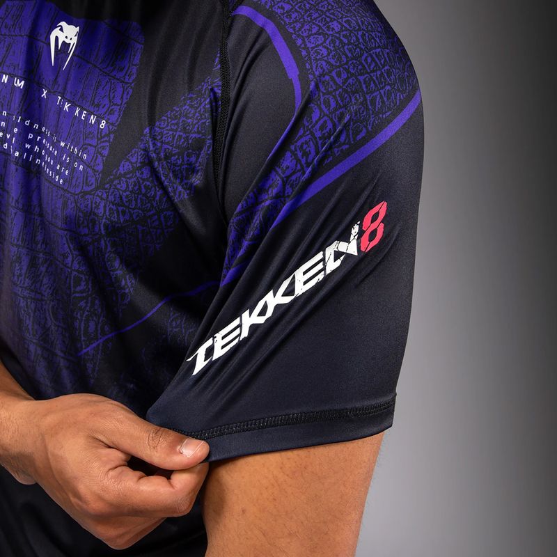 Pánske tréningové tričko Venum x TEKKEN 8 Kazuya Dry-Tech black/purple 8
