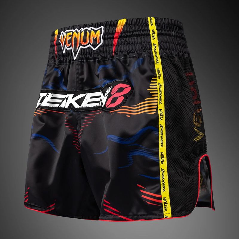 Pánske tréningové šortky Venum x TEKKEN 8 Yoshimitsu Muay Thai black/orange 3