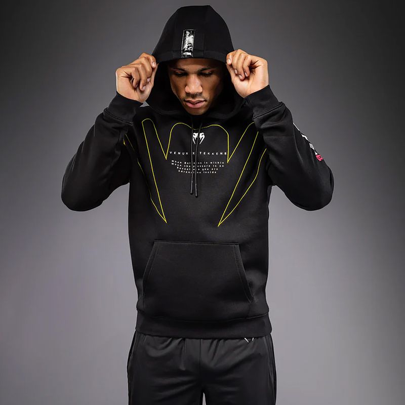 Pánska mikina Venum x TEKKEN 8 King Pullover Hoodie black/yellow 5