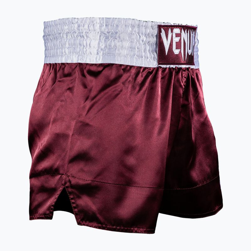 Pánske tréningové šortky Venum Classic Muay Thai burgundy 3