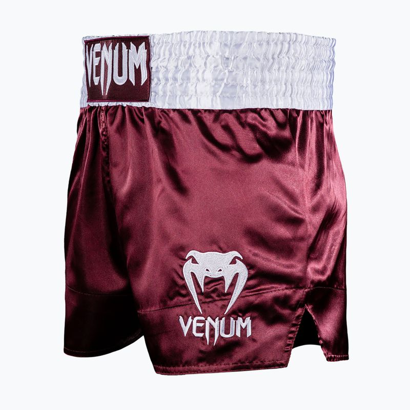 Pánske tréningové šortky Venum Classic Muay Thai burgundy 4