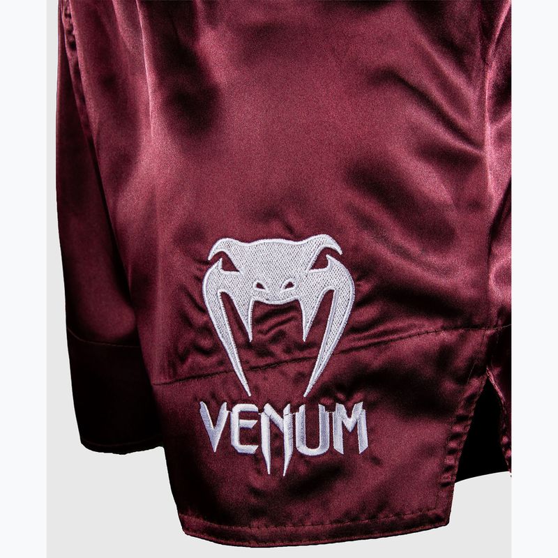 Pánske tréningové šortky Venum Classic Muay Thai burgundy 6