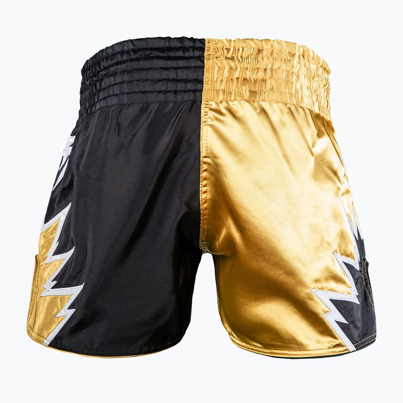 Pánske tréningové šortky Venum Inferno 2.0 Muay Thai black/gold 2