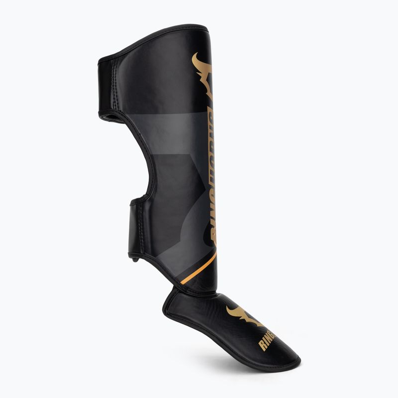 Chrániče holení a chodidiel Venum Ringhorns Charger Shin black/gold 2