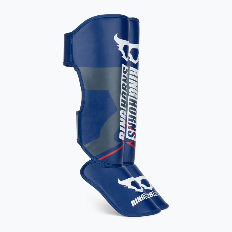 Chrániče holení a chodidiel Venum Ringhorns Charger Shin navy blue/red