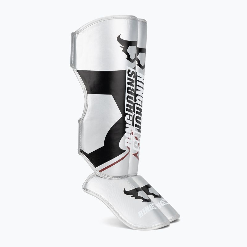 Chrániče holení a chodidiel Venum Ringhorns Charger Shin silver/black
