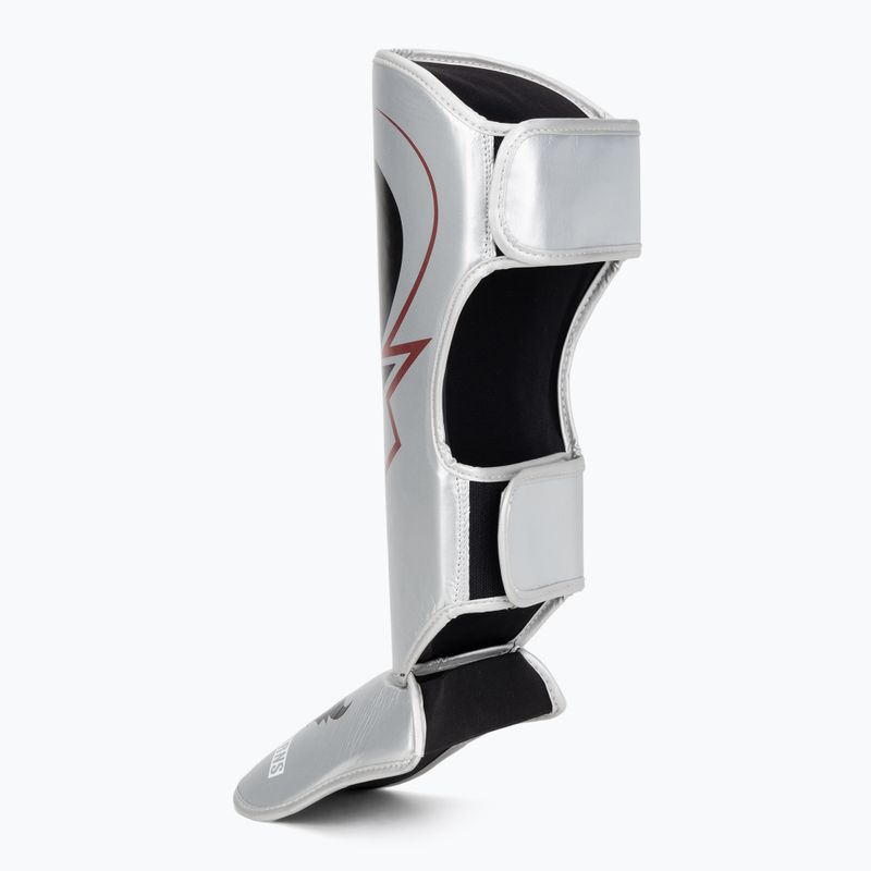 Chrániče holení a chodidiel Venum Ringhorns Charger Shin silver/black 3