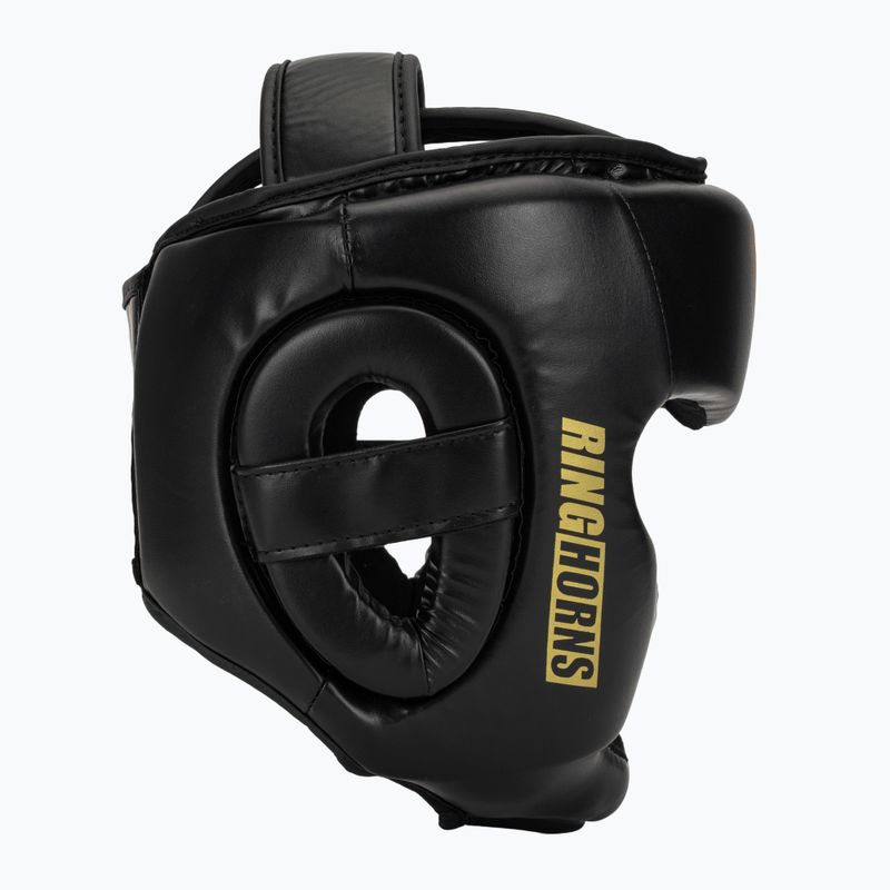 Boxerská prilba Venum Ringhorns Charger Headgear black/gold 2