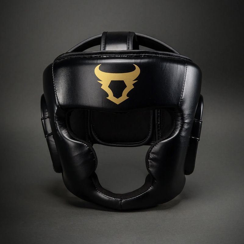 Boxerská prilba Venum Ringhorns Charger Headgear black/gold 2