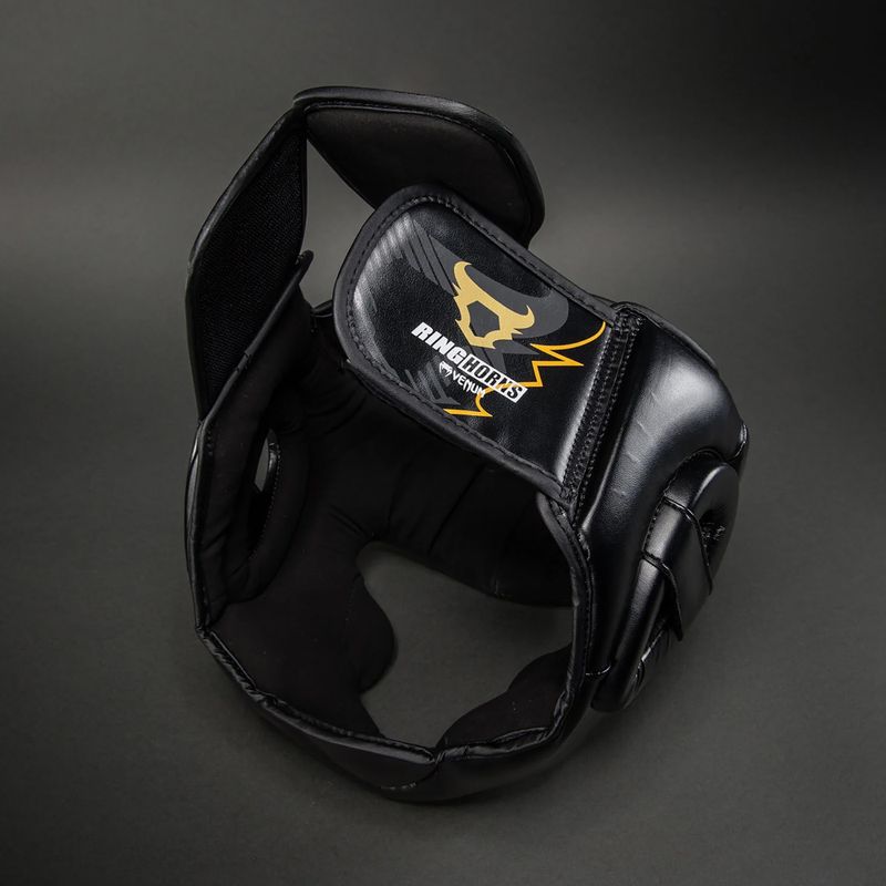 Boxerská prilba Venum Ringhorns Charger Headgear black/gold 6