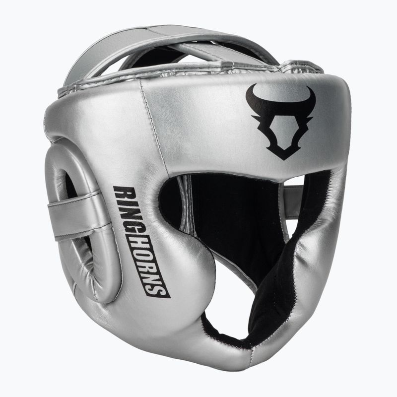 Boxerská prilba Venum Ringhorns Charger Headgear silver/black