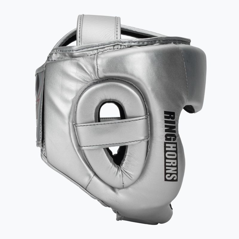 Boxerská prilba Venum Ringhorns Charger Headgear silver/black 2