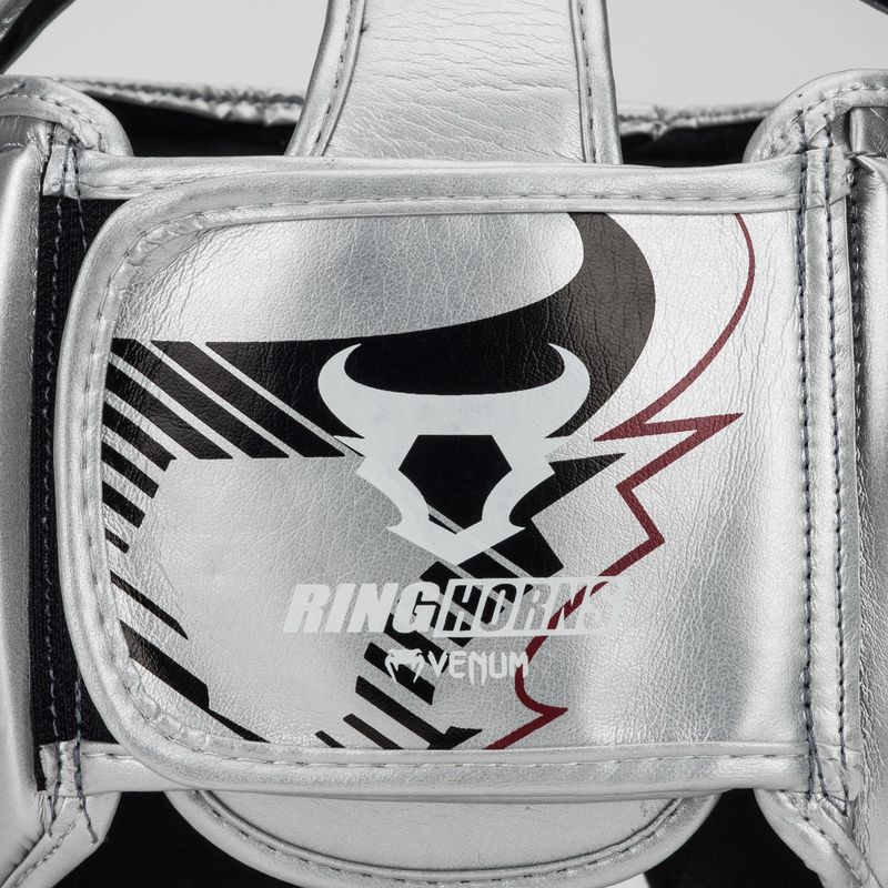 Boxerská prilba Venum Ringhorns Charger Headgear silver/black 5