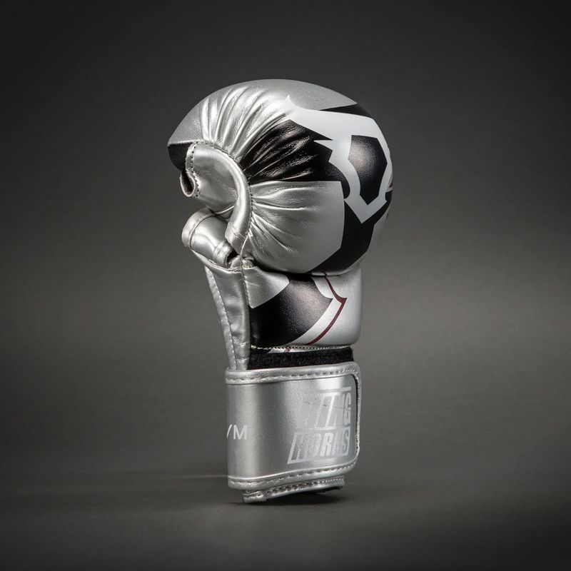 Sparingové rukavice Venum Ringhorns Charger silver/black 3