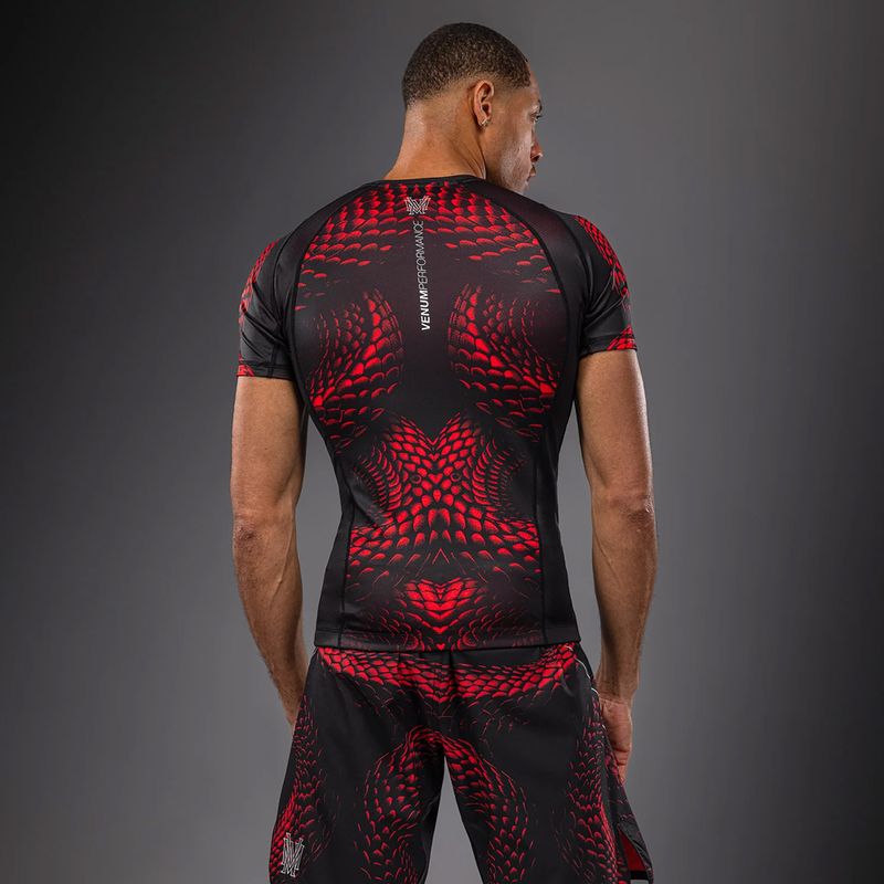 Pánsky rashguard Venum Matupa Short Sleeve black/red/silver 2