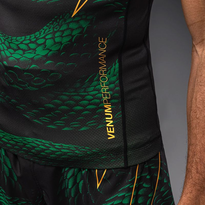 Pánsky rashguard Venum Matupa Short Sleeve black/green/gold 6