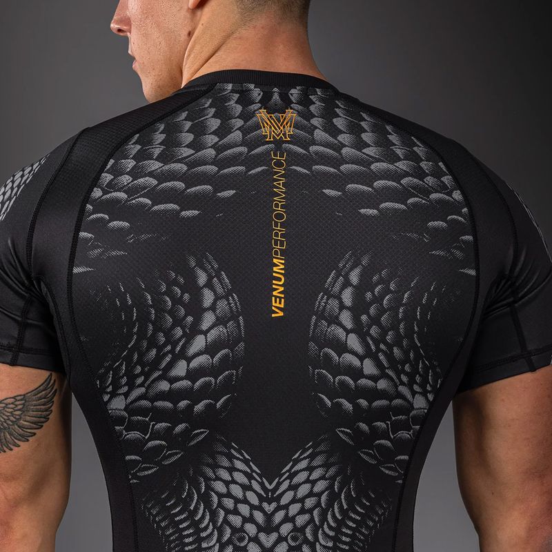 Pánsky rashguard Venum Matupa Short Sleeve black/grey/gold 6