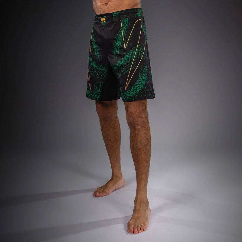 Pánske tréningové šortky Venum Matupa Fightshorts black/green/gold 5