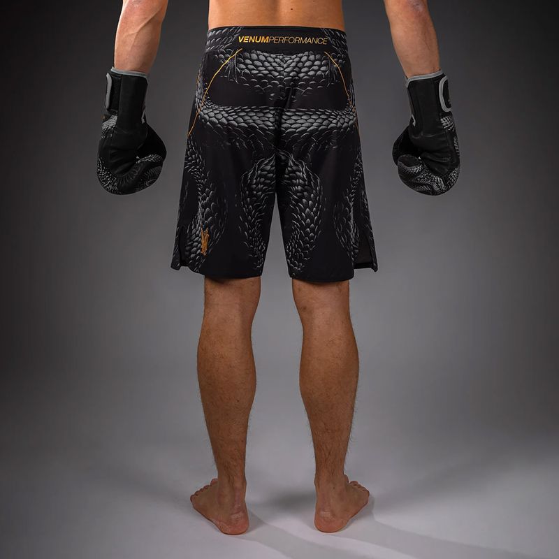 Pánske tréningové šortky Venum Matupa Fightshorts black/grey/gold 3