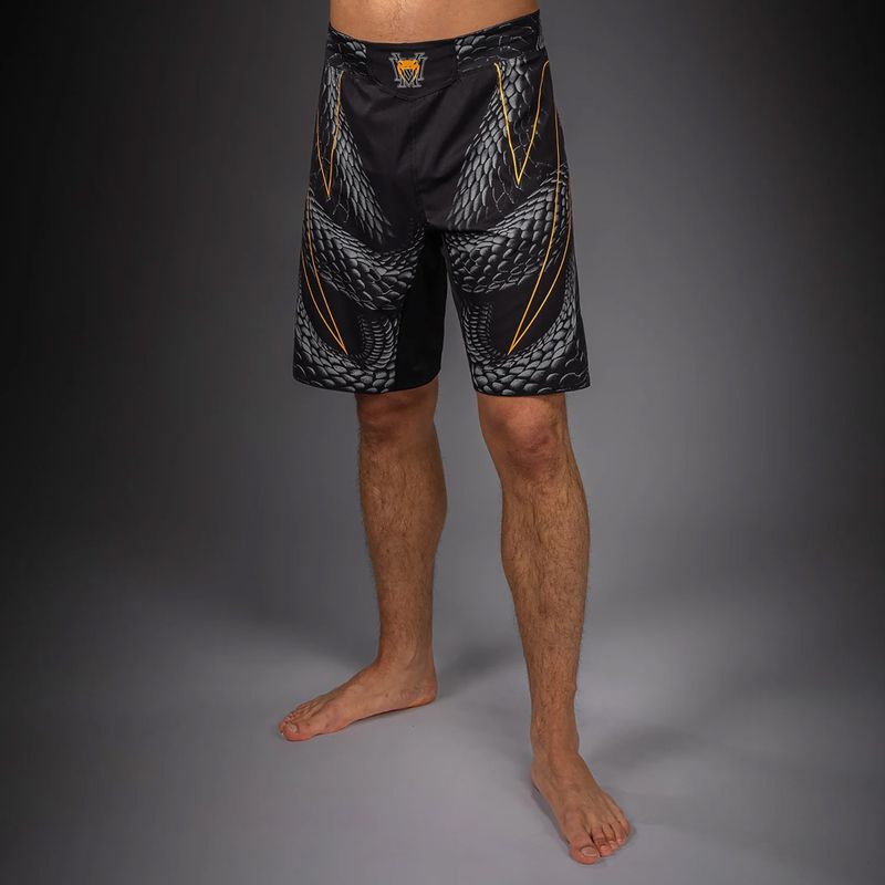 Pánske tréningové šortky Venum Matupa Fightshorts black/grey/gold 5