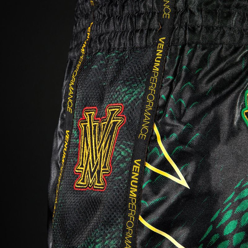 Pánske tréningové šortky Venum Matupa Muay Thai black/green/gold 6
