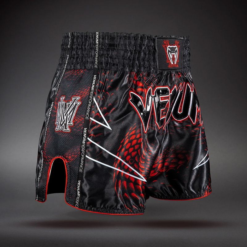 Pánske tréningové šortky Venum Matupa Muay Thai black/red/silver 3