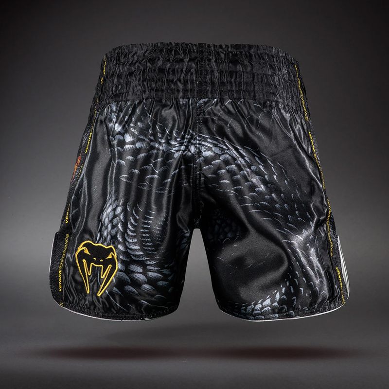 Pánske tréningové šortky Venum Matupa Muay Thai black/grey/gold 2