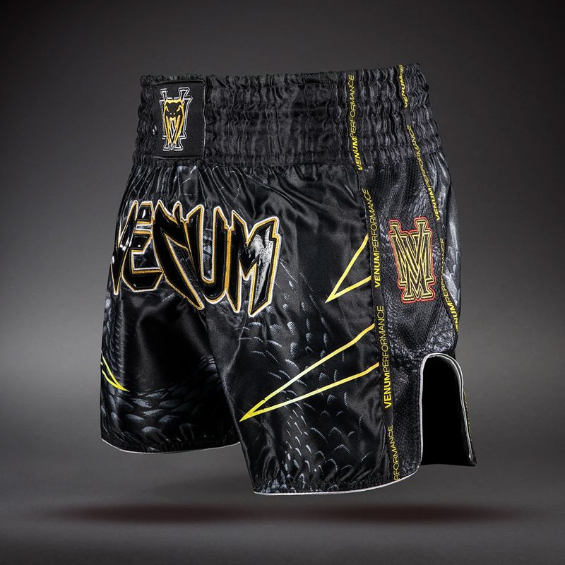 Pánske tréningové šortky Venum Matupa Muay Thai black/grey/gold 3