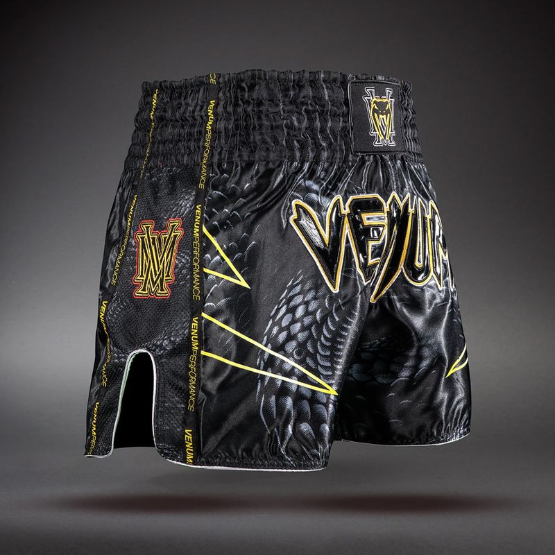 Pánske tréningové šortky Venum Matupa Muay Thai black/grey/gold 4