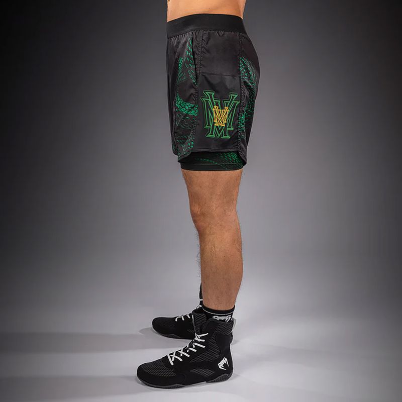 Pánske tréningové šortky Venum Matupa Training black/green/gold 4