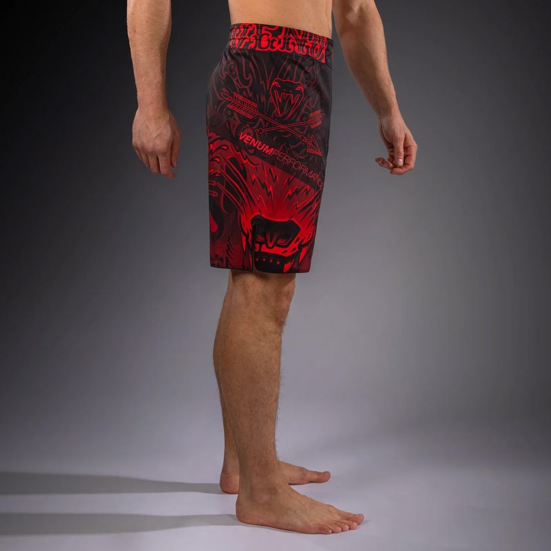 Pánske tréningové šortky Venum Wolf Atak Fightshorts black/red 5