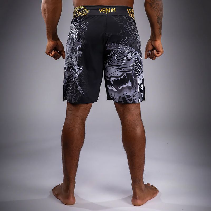 Pánske tréningové šortky Venum Wolf Atak Fightshorts black/grey 3