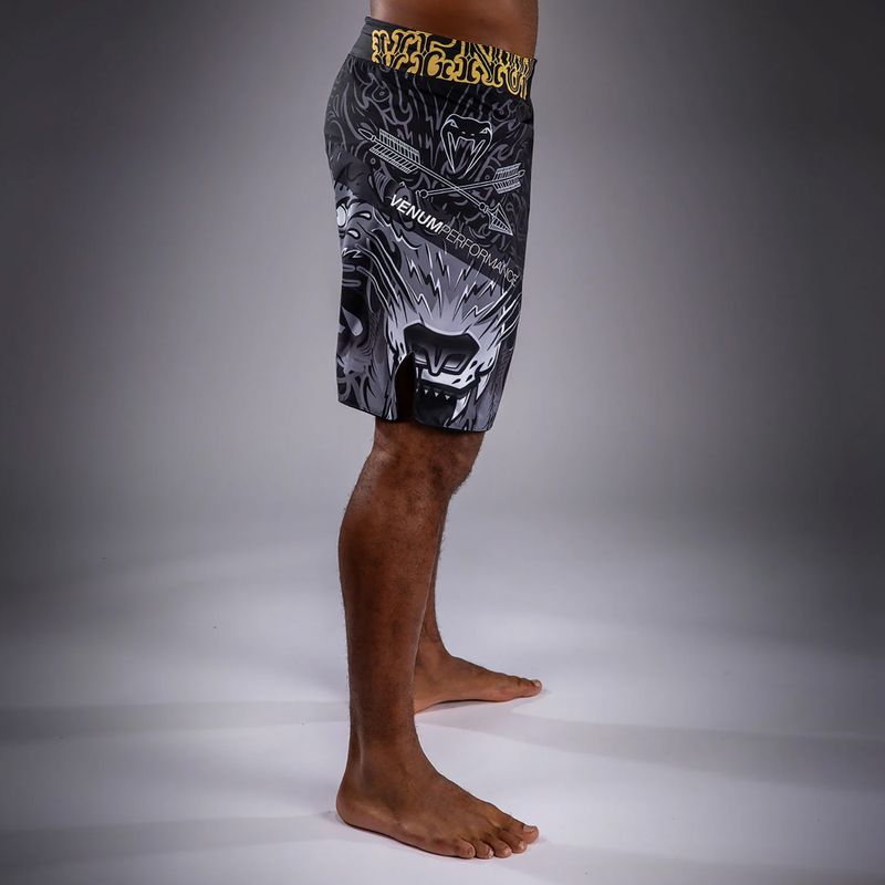 Pánske tréningové šortky Venum Wolf Atak Fightshorts black/grey 4