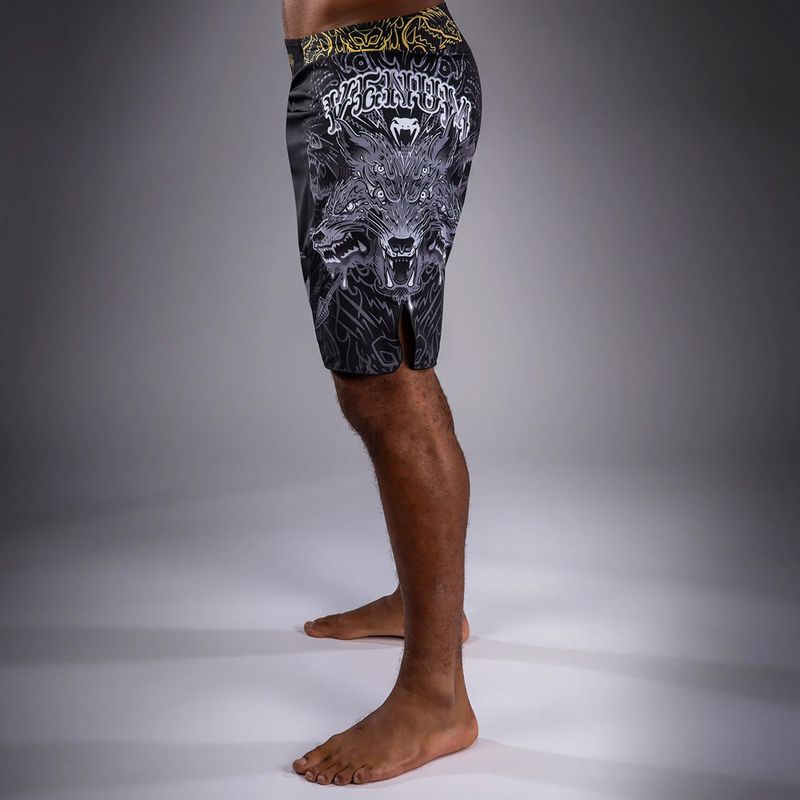 Pánske tréningové šortky Venum Wolf Atak Fightshorts black/grey 5