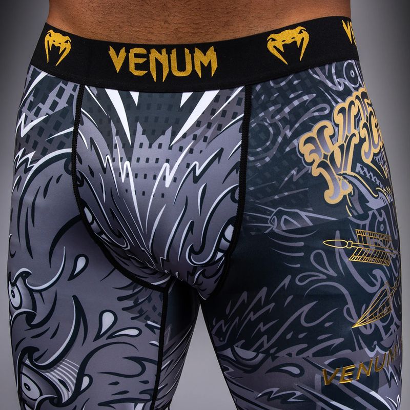 Pánske tréningové šortky Venum Wolf Attack Vale Tudo Shorts black/grey 5