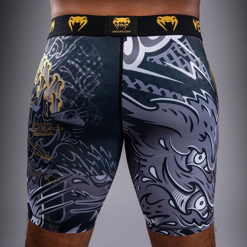 Pánske tréningové šortky Venum Wolf Attack Vale Tudo Shorts black/grey 6